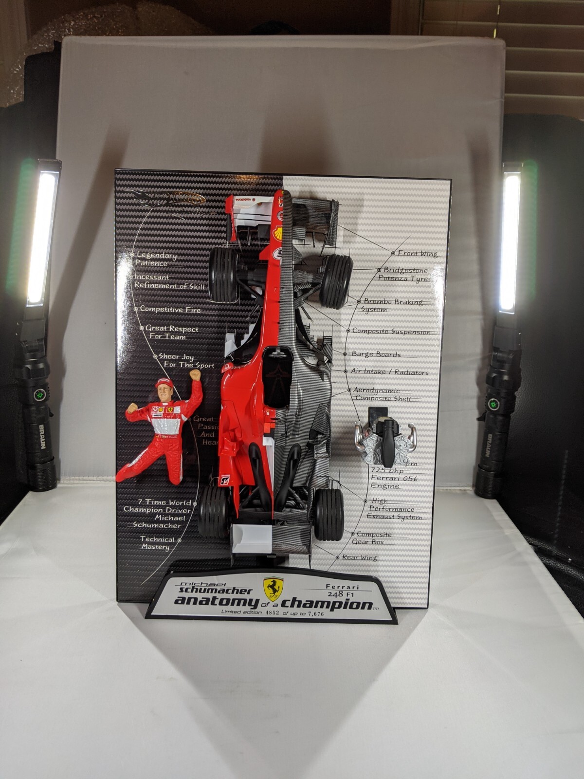Very Rare, Michael Schumacher 1/18 Ferrari 248 Anatomy of a