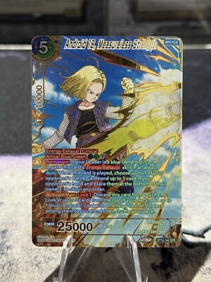 Dragon Ball Super Card Game Android 18, Measureless Strength BT18-144 SPR NM