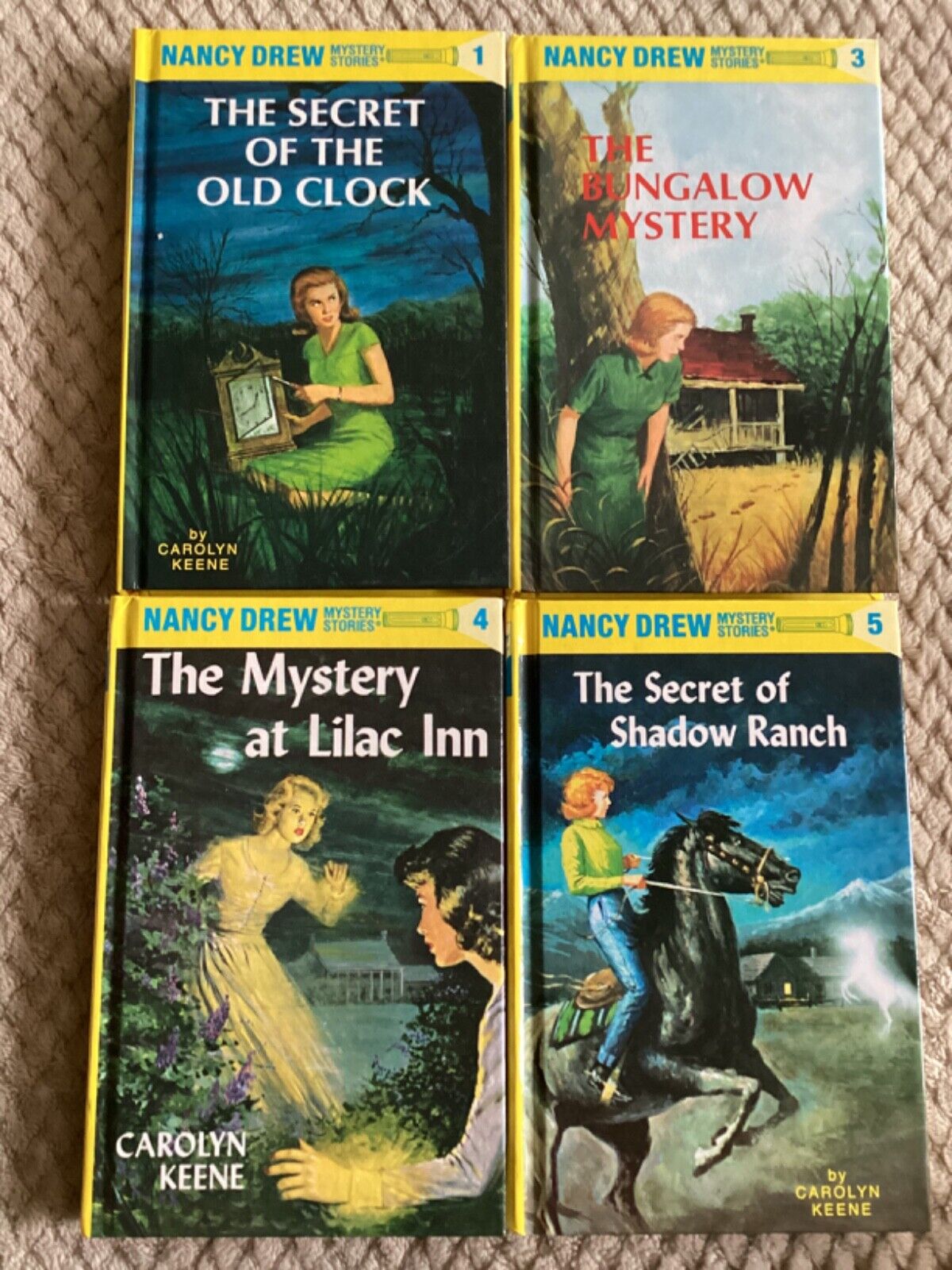 Nancy Drew Mystery Stories 4 Book Lot #1, 3, 4, 5 by Carolyn Keene Hardcover | eBay Nancy Drew Mystery Stories 4 Book Lot #1, 3, 4, 5 by Carolyn Keene Hardcover | eBay