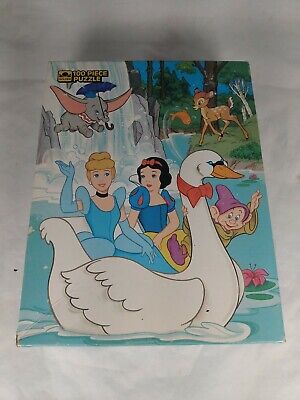 Walt Disney Favorites Jigsaw Puzzle 1986 Bambi Dumbo Snow White Cinderella Dopey