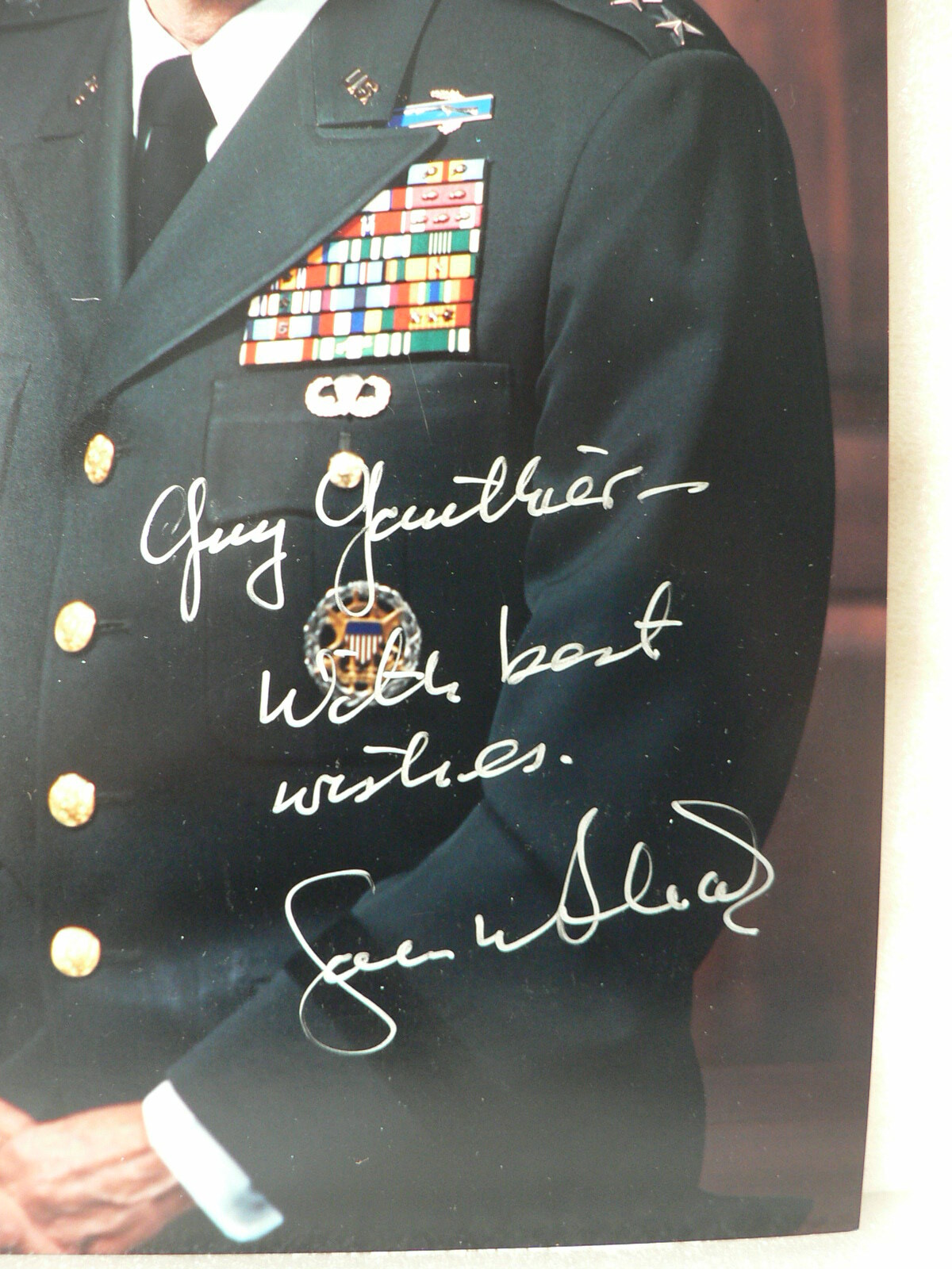 JOHN M. SHALIKASHVILI SIGNED 8 X10 PHOTO AUTOGRAPHED United States Army General