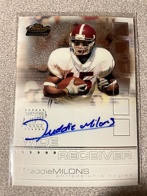 2002 Topps Finest Freddie Milons Autograph Rookie Card /1200 #133 Alabama