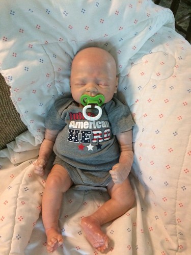 Marita Winters Teddy Reborn Baby Doll With Belly Plate