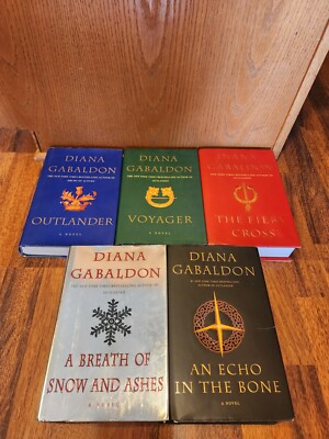 Outlander Series - Diana Gabaldon - Book Lot Of 5 With Sleeves Delacorte Press