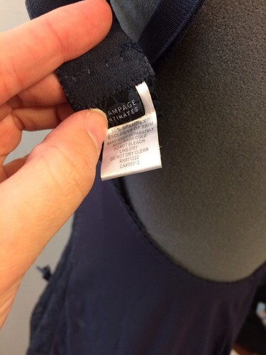 Rampage Intimates Lingerie Negligee Purple Black Lace