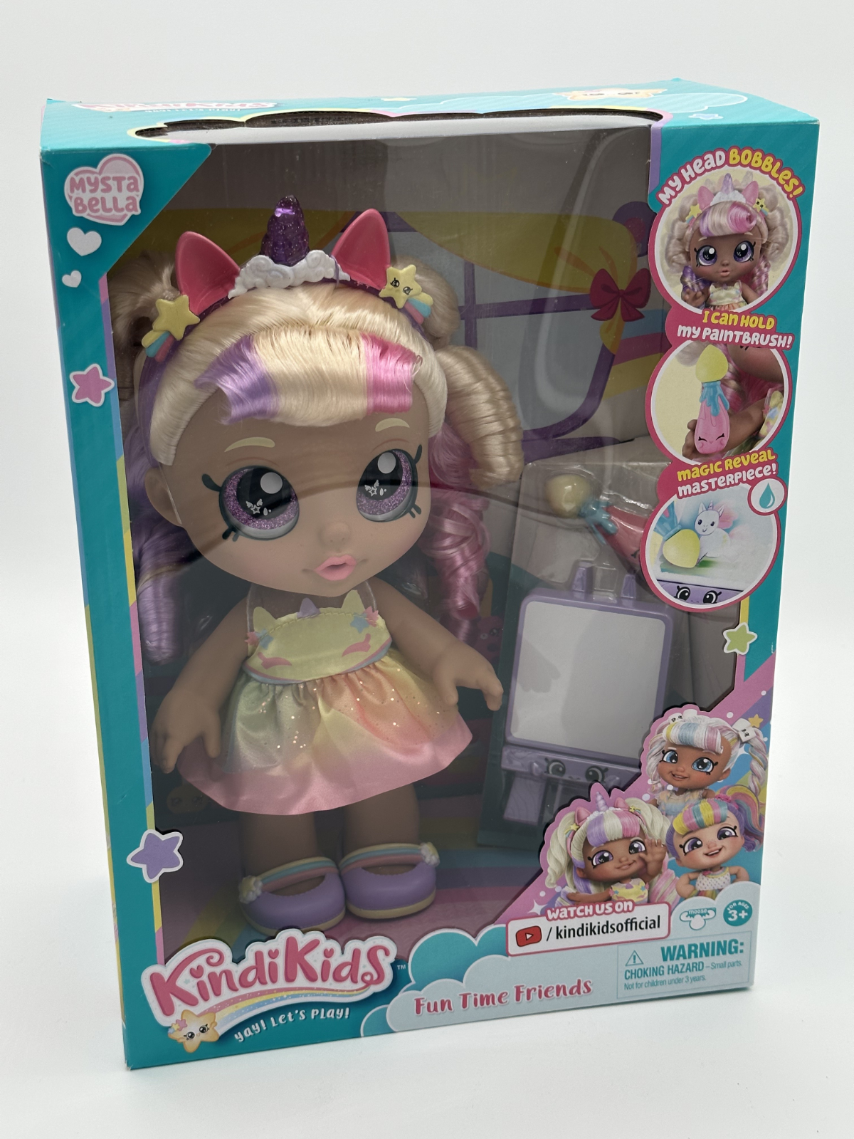 Kindi Kids Snack Time Friends MYSTA BELLA Preschool 10" Doll MISB