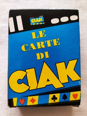 CARTE DA GIOCO SIGILLATE MODIANO LE CARTE DI CIAK POKER PLAYING CARDS