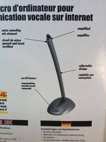Cyber Acoustics CVL-1064 Desktop Microphone
