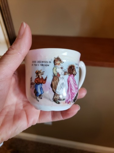 Antique Barber Shop The Mills Dry Goods Advertising Mug Germany (Excellent)