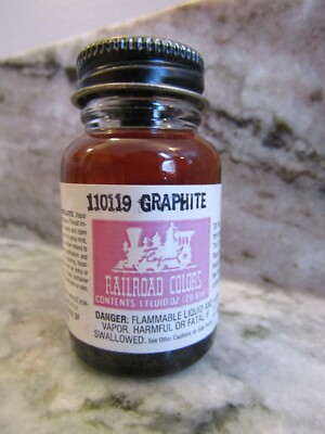 FLOQUIL RAILROAD COLORS MODEL PAINT - 1oz 1 OUNCE - GRAPHITE