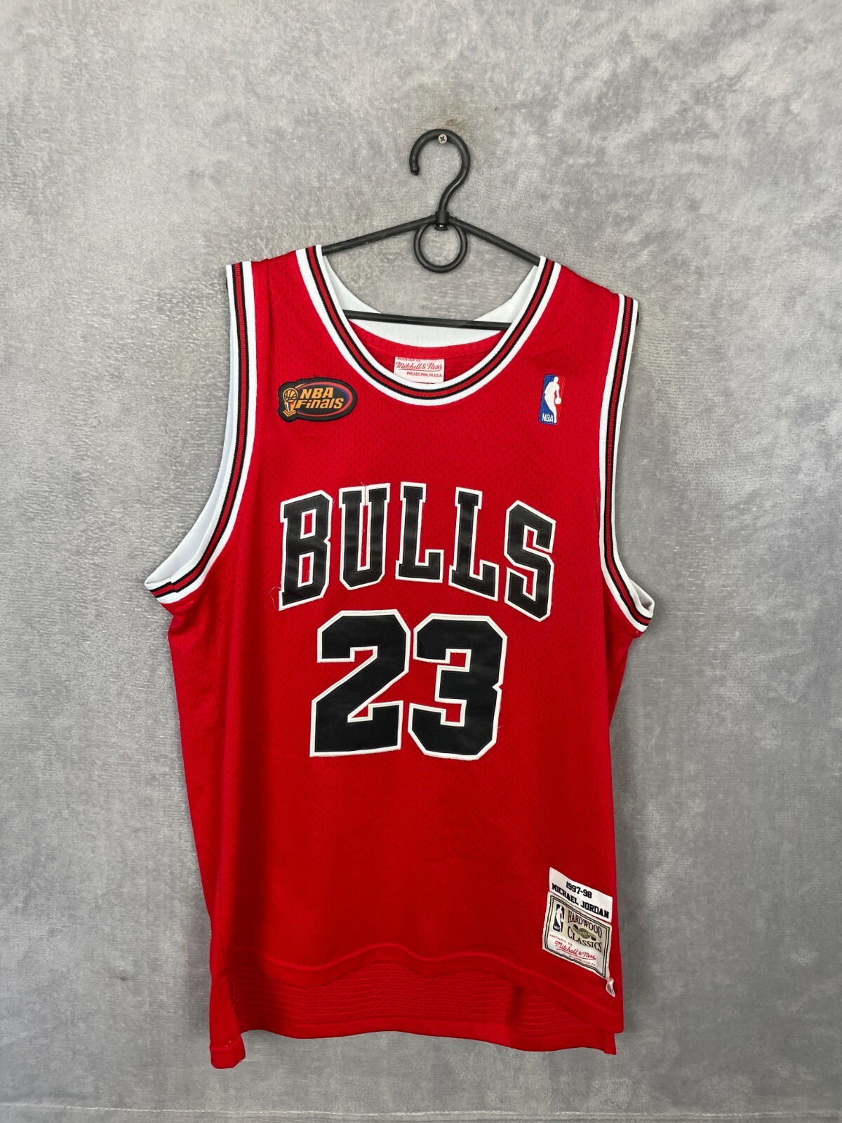 CHICAGO BULLS JORDAN 23BAPEシカゴブルズNBA M~L MITCHELL & NESS CHICAGO BULLS 1998 NBA FINALS MICHAEL JORDAN