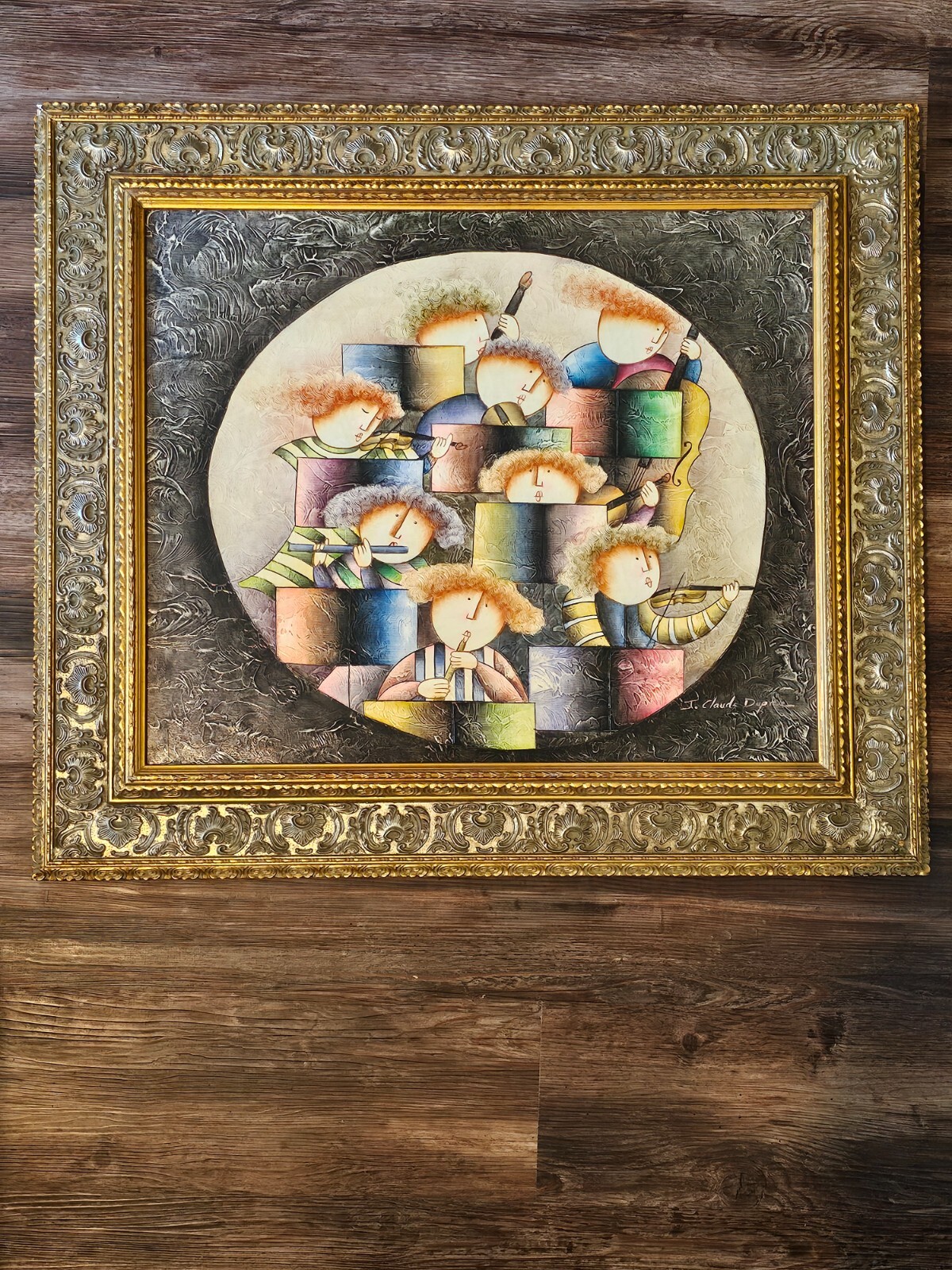 J Claude Dupree Oil Painting On Canvas Signed & Framed Eight