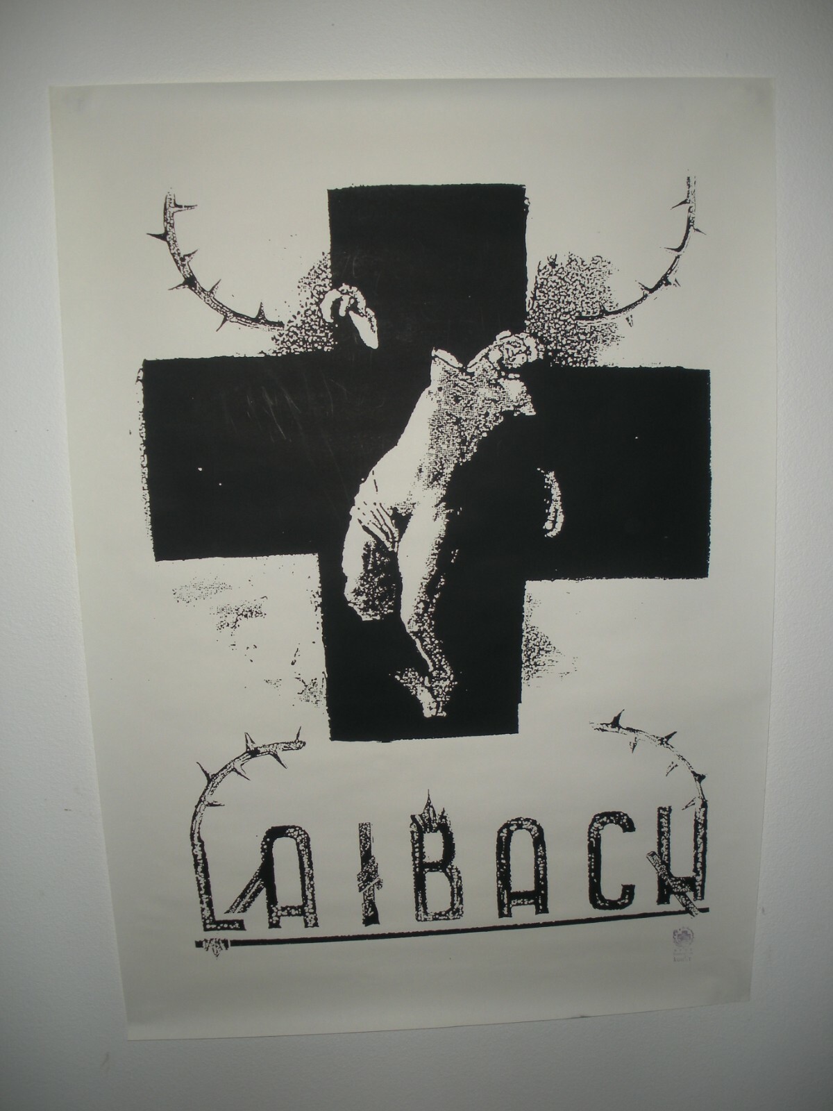 Vtg 1980's RARE Laibach Slovenia NSK Neue Slowenische Kunst Vtg 1980's RARE Laibach Slovenia NSK Neue Slowenische Kunst
