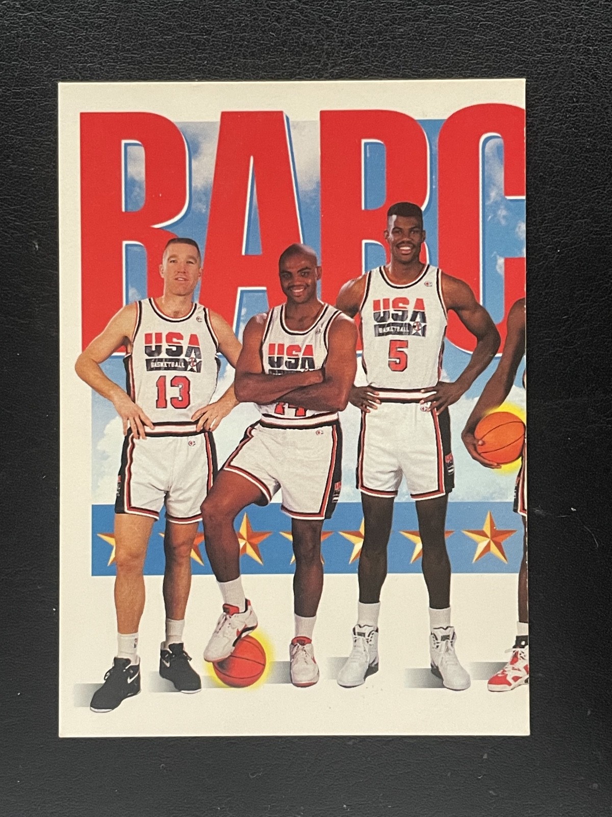 1992 Skybox USA Basketball #544 Mullin Barkley Robinson Jordan Stockton Bird