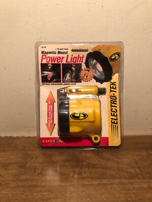 Electro-Tek Magnetic Mount Power Light, 12 Volt, Retractable Cord - New