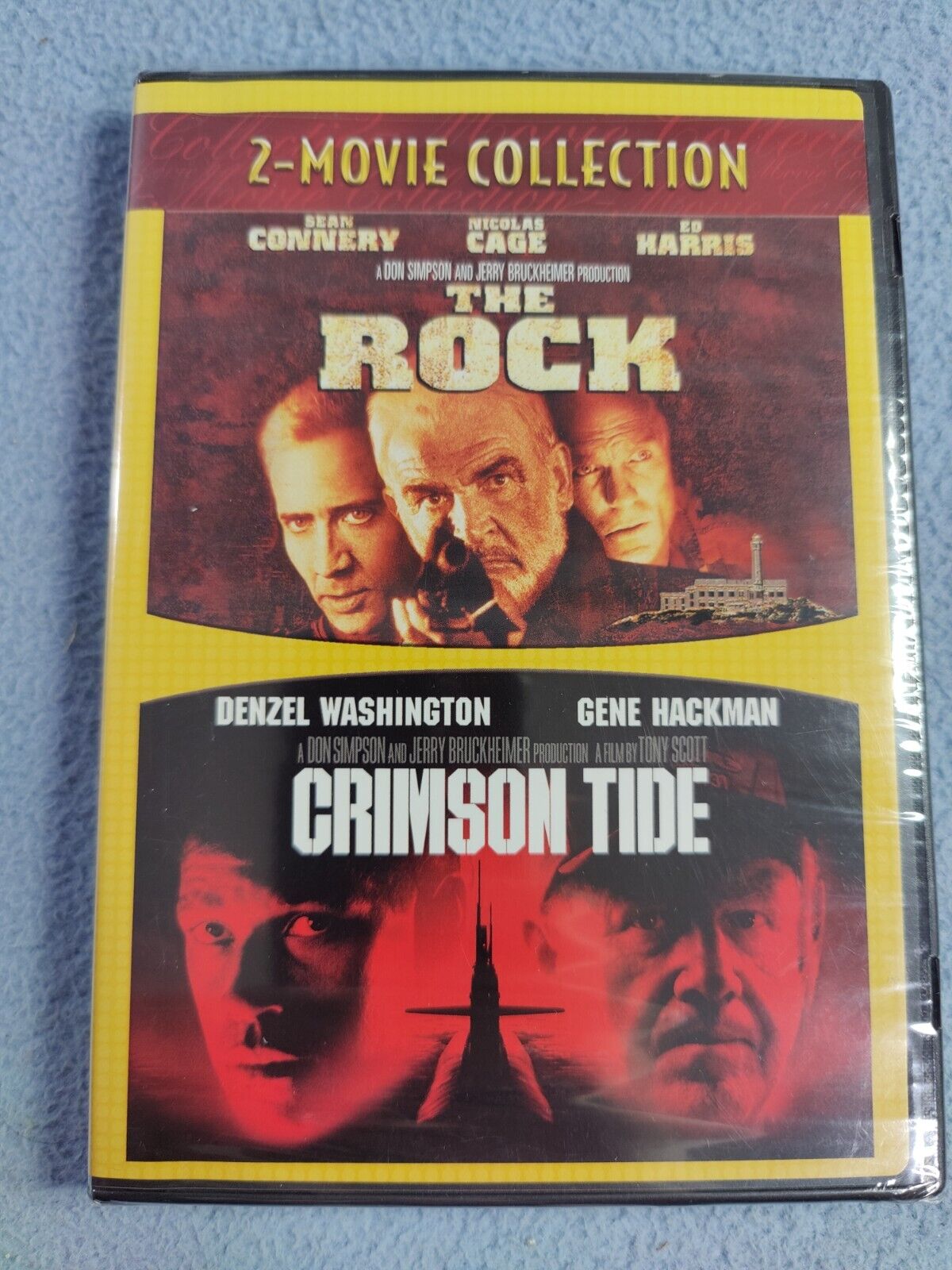 NEW SEALED THE ROCK / CRIMSON TIDE DVD 2 MOVIES SEAN CONNERY NEW SEALED THE ROCK / CRIMSON TIDE DVD 2 MOVIES SEAN CONNERY