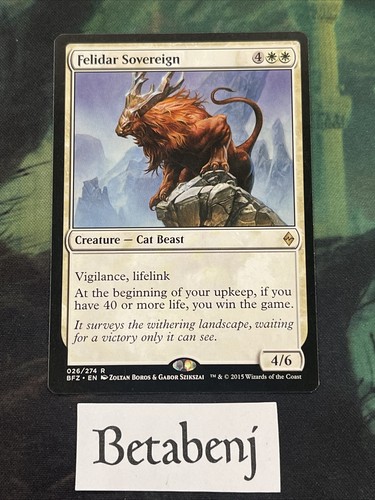 MTG Felidar Sovereign Battle for Zendikar | eBay