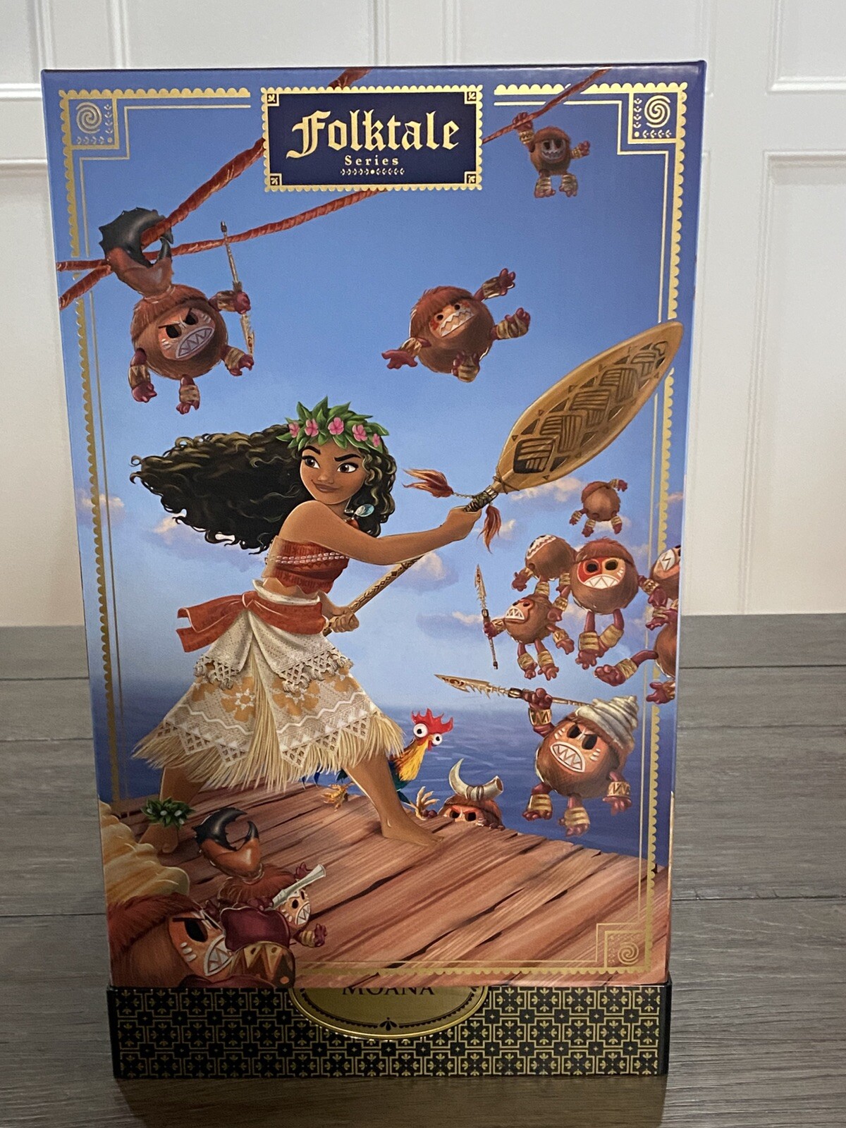 Disney Store Exclusive Folktale Collection MOANA HeiHei & Kakamora Doll Set NEW
