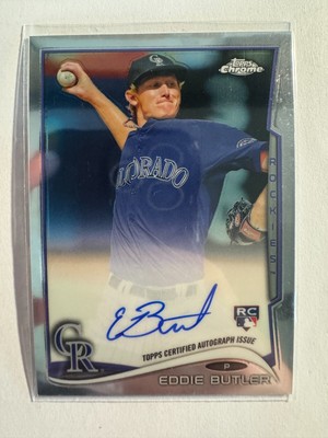 K233,363 - 2014 Topps Chrome Rookie Autographs #EB Eddie Butler Auto
