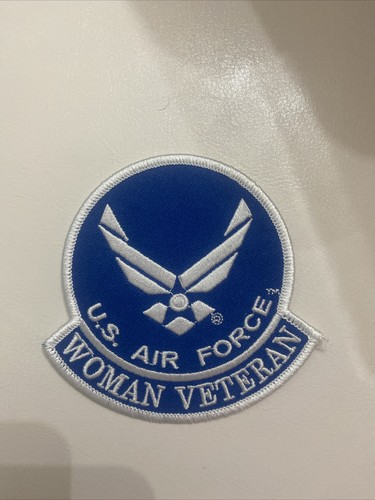 U.S. AIR FORCE WOMAN VETERAN MILITARY UNIFORM IRON ON PATCH