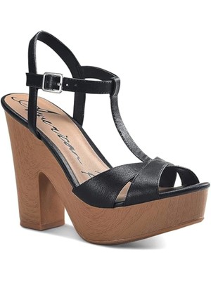 Женские босоножки AMERICAN RAG Womens черные на платформе с 1 носком и блочным каблуком Jamie 10 М