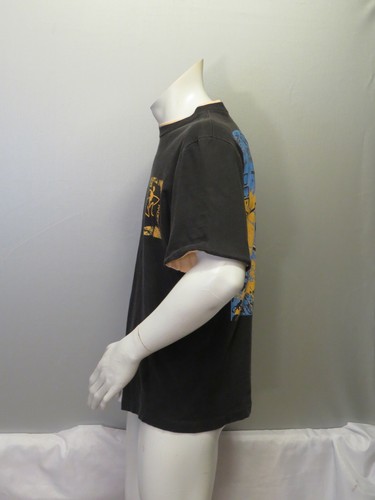 Vintage Ocean Pacific Shirt - Large Neon Graphics and Neon Roll Ups - Men's LRG