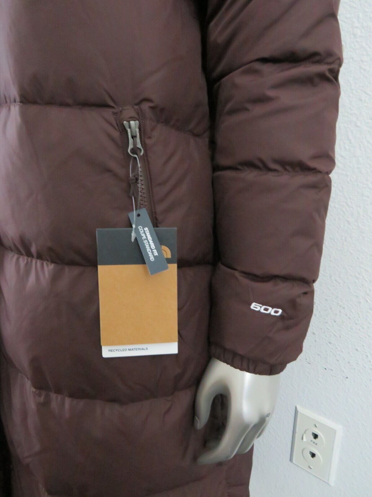 Pre-owned The North Face Womens  Hydrenalite Parka Long Down Warm Jacket - Coal Brown