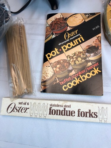 Vintage Oster Super Pan Buffet Cooker Server Fondue Mealmaker COMPLETE In Box