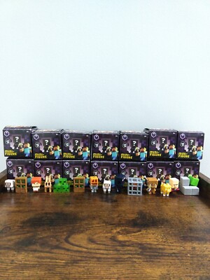 Minecraft Mattel Mini Figures Obsidian Series 4 with original boxes