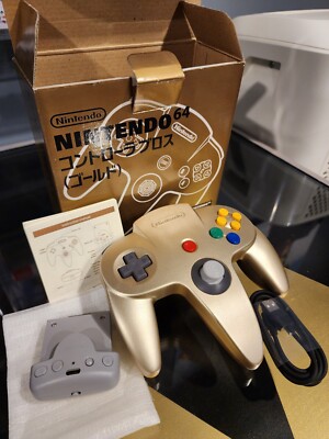 8Bitdo N64 Wireless Bluetooth with N64 OEM Gold Controller Nintendo 64 IN HAND