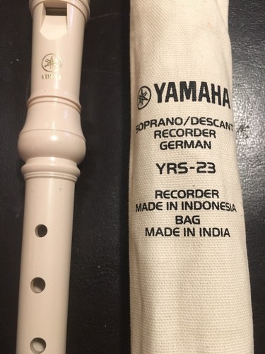 Yamaha YRS-23 Soprano Recorder with Baroque Fingering German