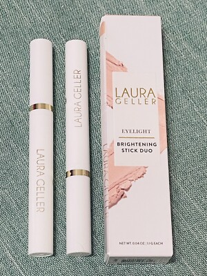 Lauren Geller EYELIGHT BRIGHTENING STICK DUO 2 Pack Illuminating New Lowest $$