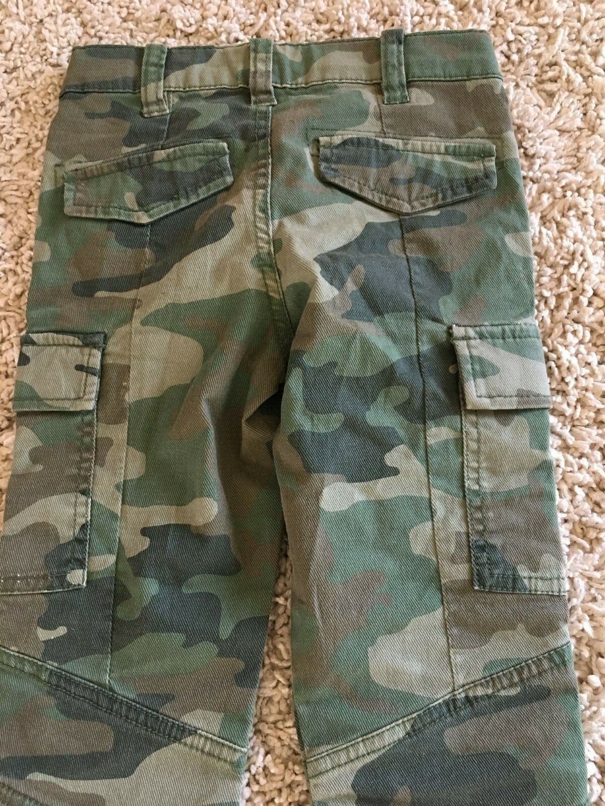 Children's Place Skinny Jeans Camo Print W/Zippered Cuffs & Six Pockets Girl's 5