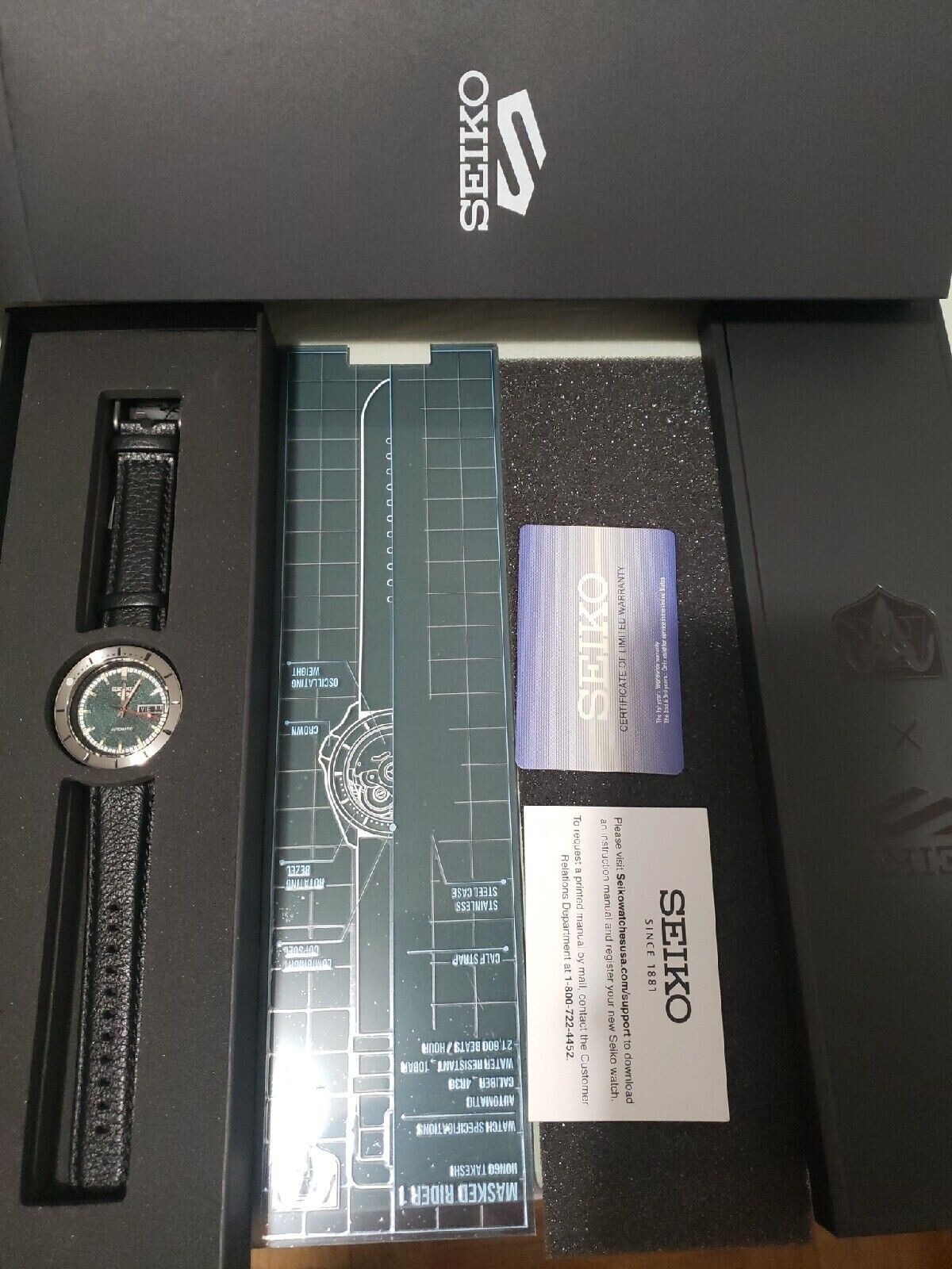 Pre-owned Seiko 5 Sports Masked Rider Limited Edition Watch Srpj91