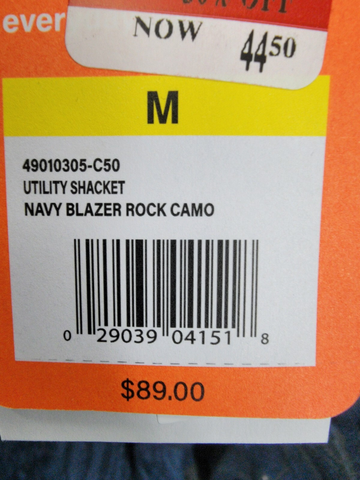 BASS OUTDOOR Ripstop Utility Shacket Men's M Rock Camo/Navy Blazer Button Snap - Picture 19 of 19