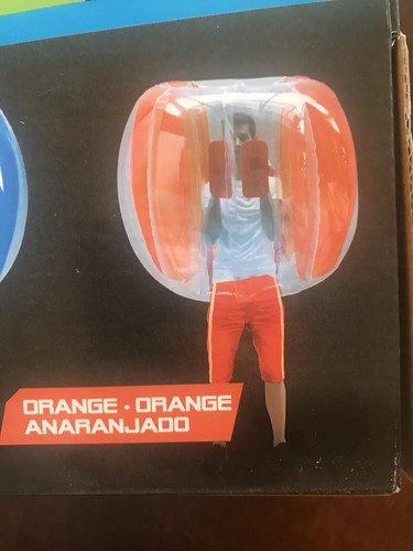 ONE ZURU X-SHOT - BUBBLE BALL  INFLATES UP TO 4 FEET NEW Orange