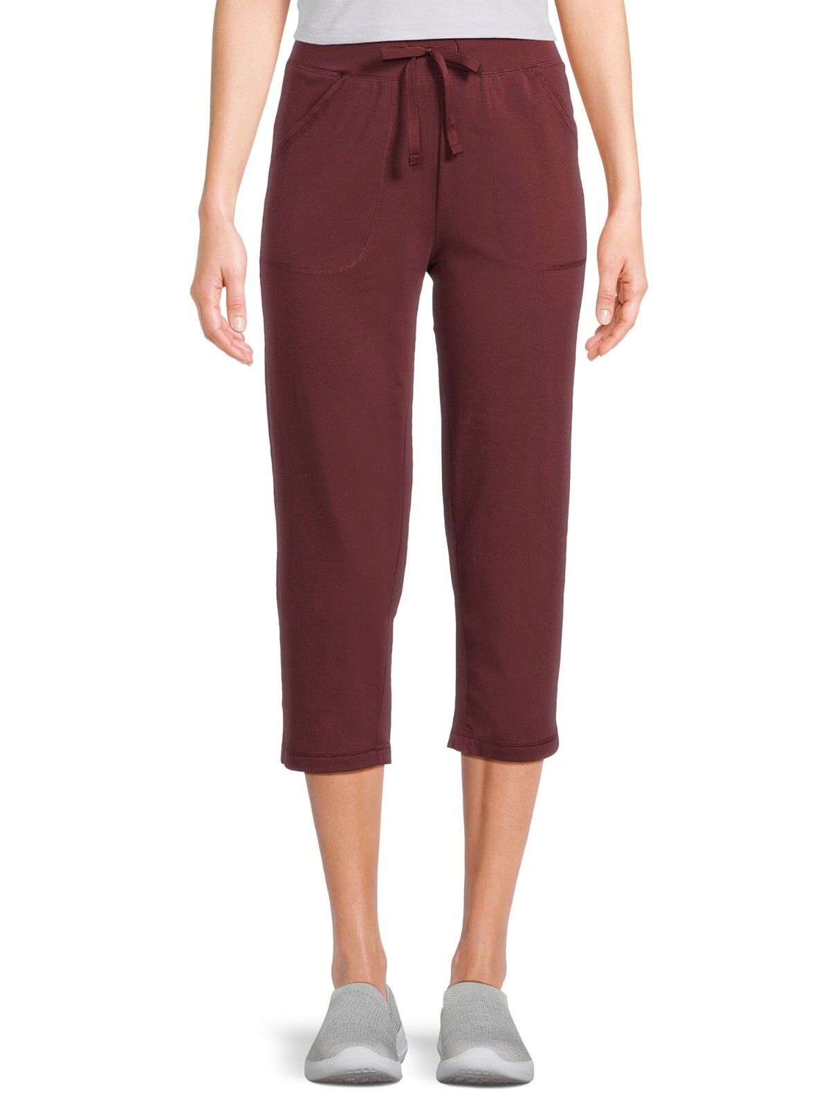 Athletic Works Women's Knit Capri Pants, Size XXXL Deep