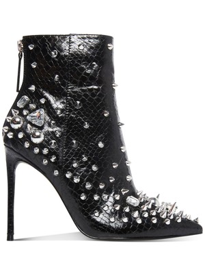 

STEVE MADDEN Женские черные ботильоны с заклепками Viceroy и острым носком на шпильке, размер 5 м, Черный, VICE03S1
