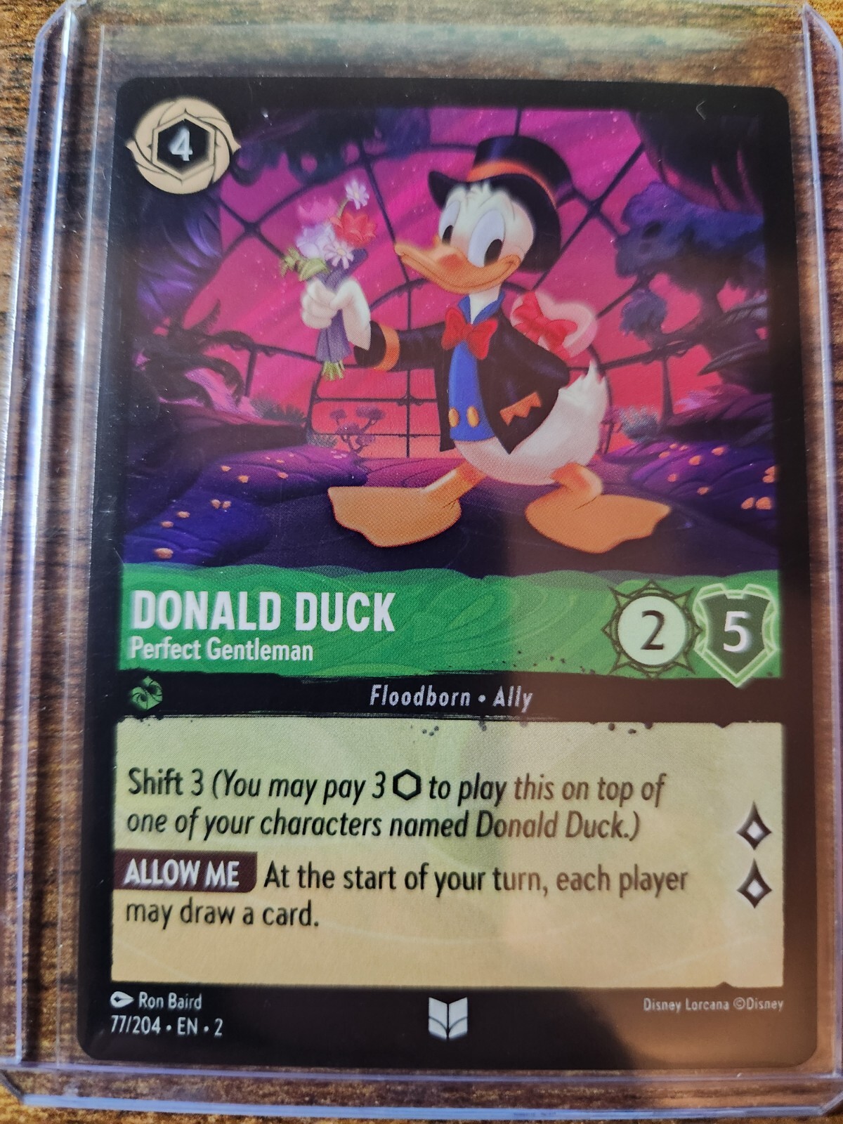 Disney Lorcana TCG Floodborn Donald Duck Perfect Gentleman