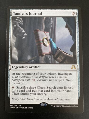 Tamiyo's Journal 1x FOIL SOI MTG Shadows Over Innistrad Rare MINT artifact Tamiyo's Journal 1x FOIL SOI MTG Shadows Over Innistrad Rare MINT artifact