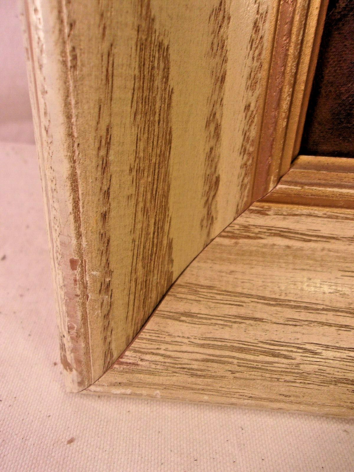 Vintage mid century frame with painting 22 1/4 x 28  holds 18x24 molding 2 3/4