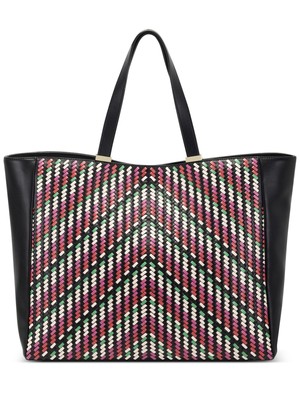 

INC Женская черная сумка Michaelaa Feet Pattern с двойным плоским ремешком Tote Сумочка Кошелек, Черный, 10012730900