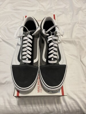 Size 11.5 - Vans Old Skool - Grey/White/Black