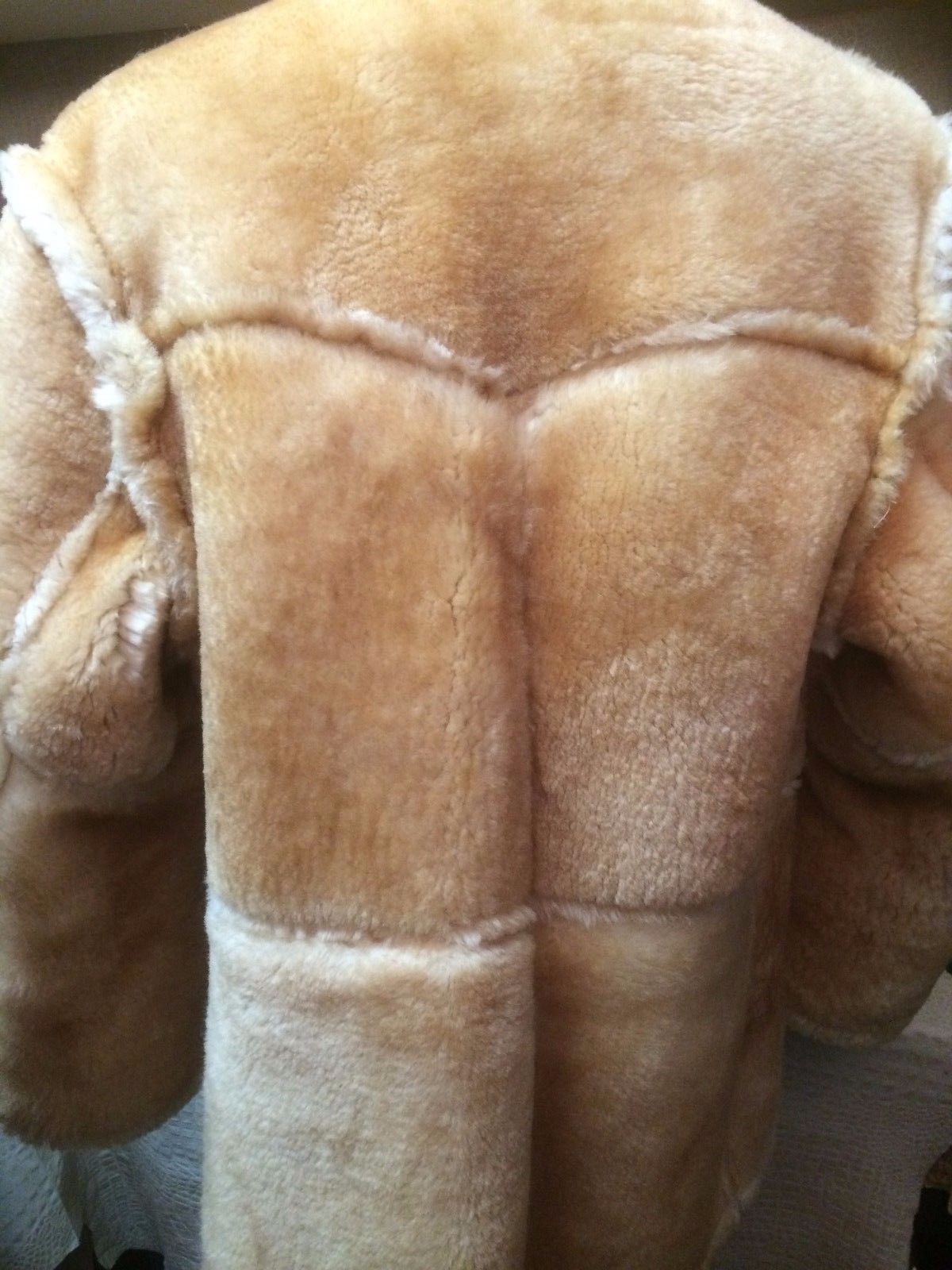 Pre-owned C-leather Mens Genuine Shearling Sheepskin Western Cowboy Rodeo Marlboro Jacket Coat In Stony Brown