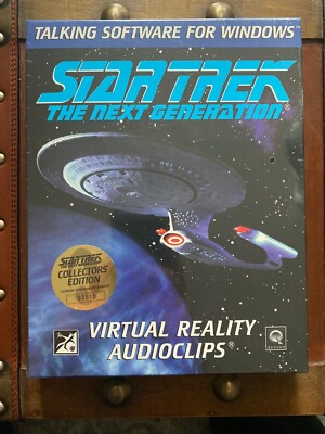 Star Trek Next Generation Virtual Reality Audio Clips Sealed PC Software Windows