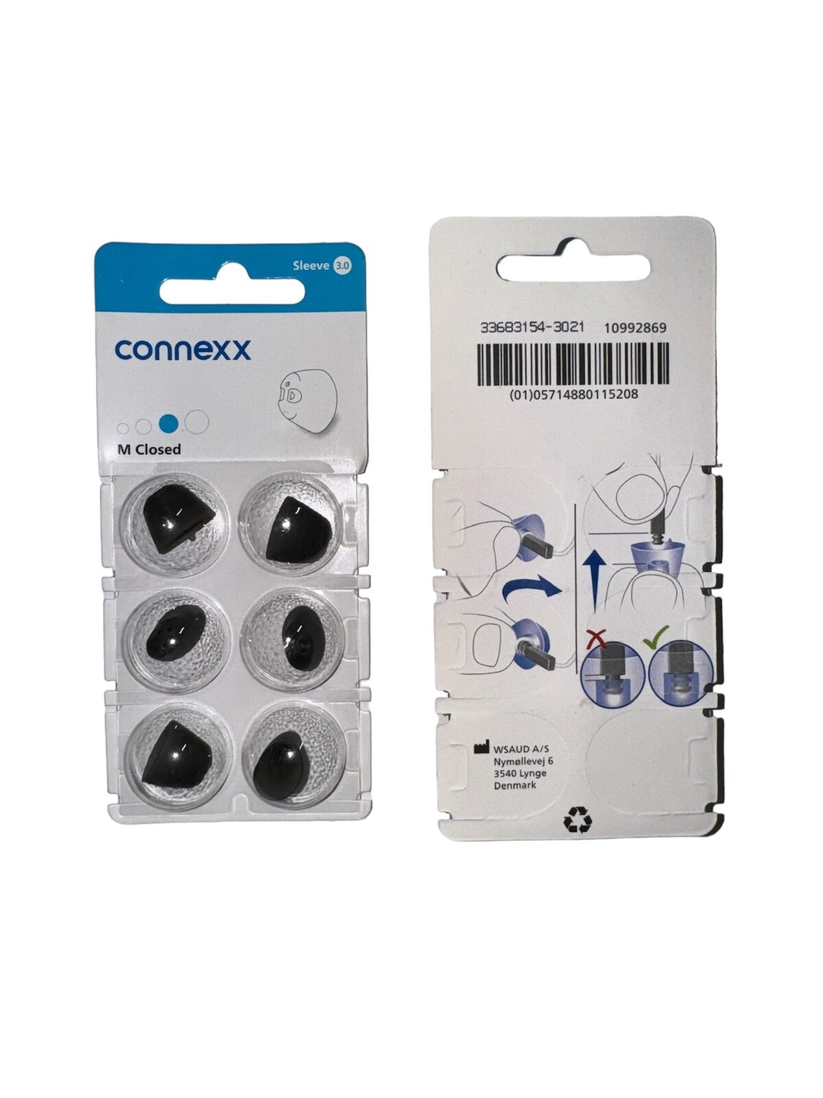 Signia 3.0 Hearing Aid Sleeves Medium Closed (2 Pack) 10992869