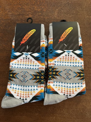 White Southwest Aztec Tribal 2 Pairs New