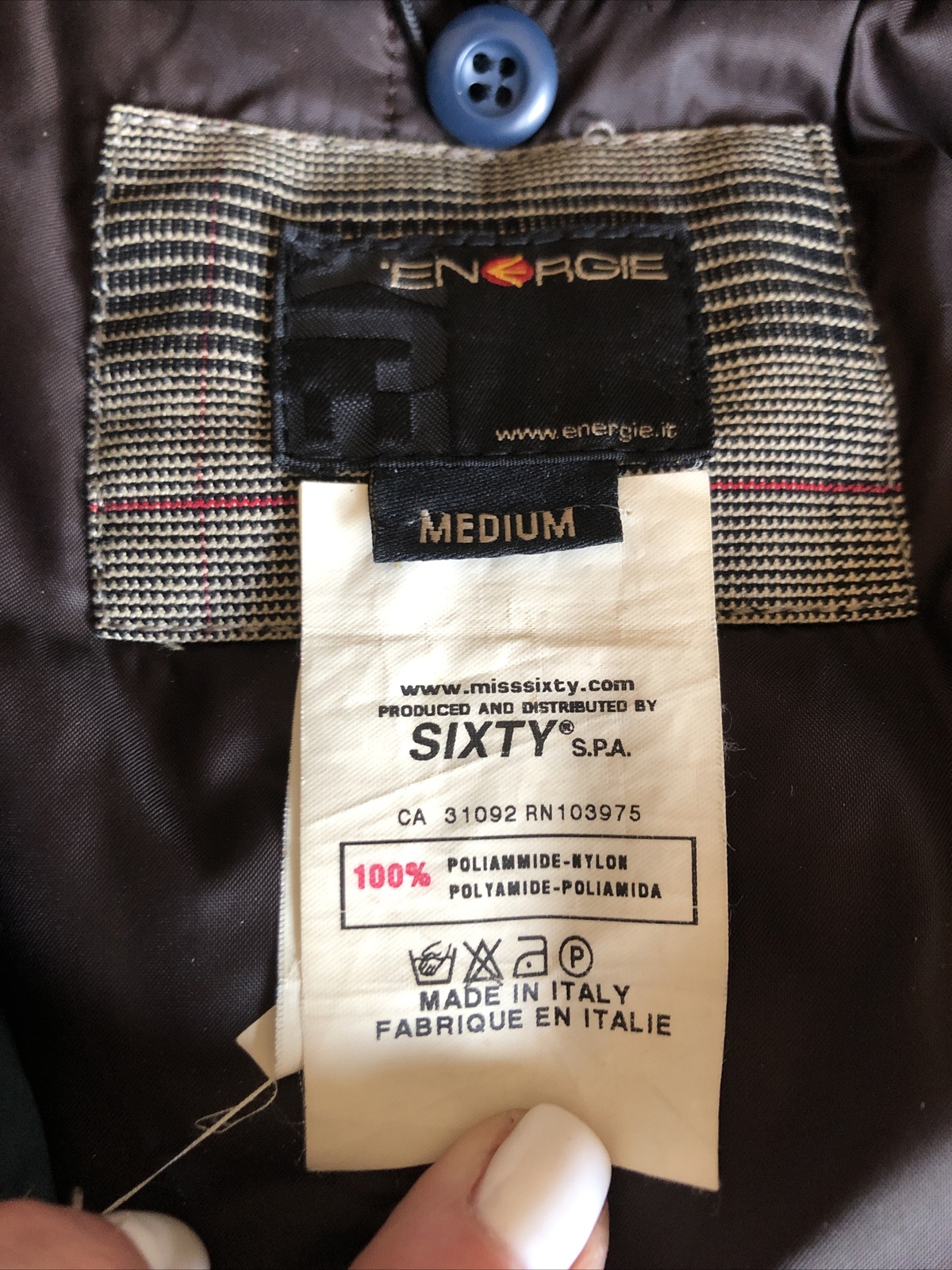 EJX Energie Miss Sixty Men s Jacket M 