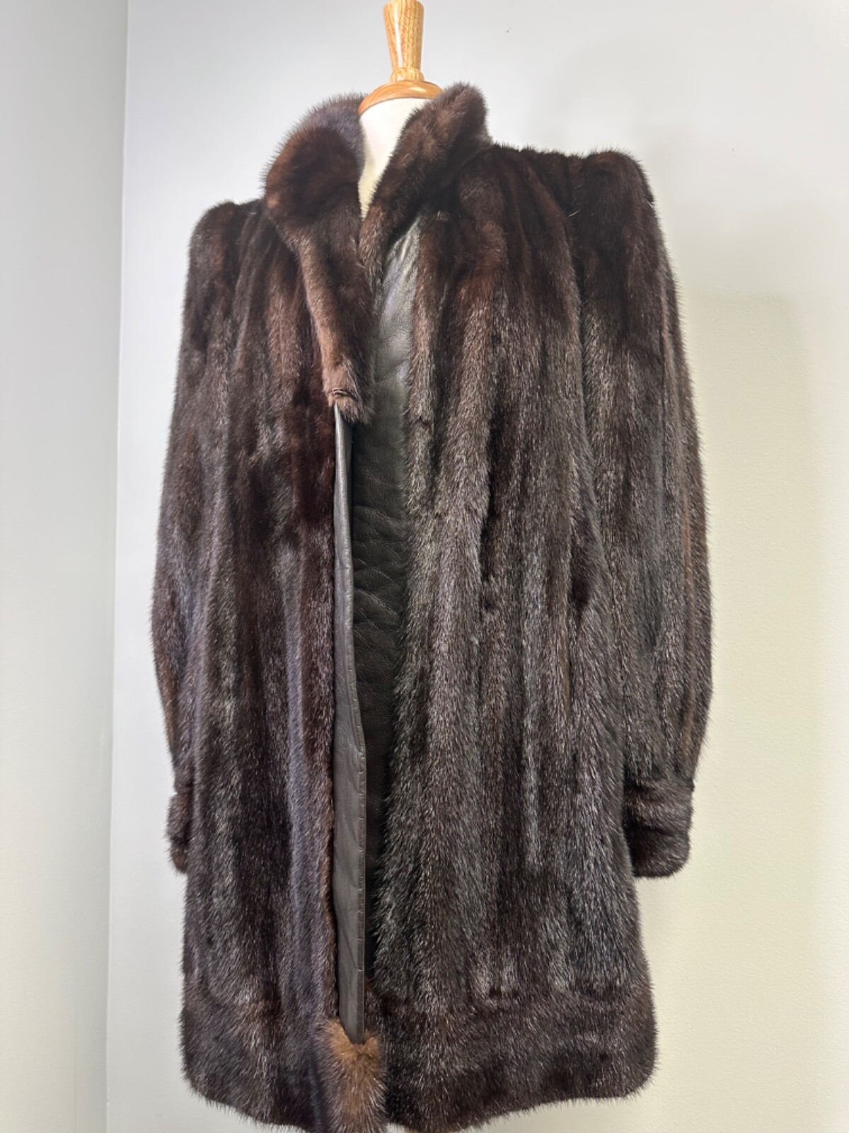 High Quality Real Natural Mink Fur Coat M | eBay
