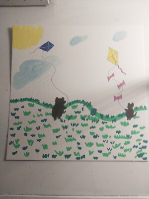 GAT PAINTINGS IMPRESSIONISM ORIGINAL COLLECTIBLE WHIMSICAL LANDSCAPE & ANIMALS